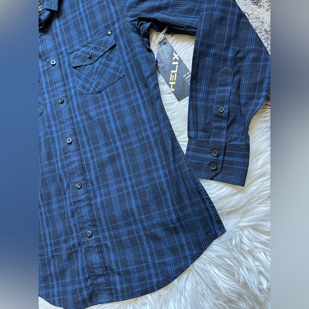 Helix plaid button down - Picture 2 of 5